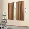 A room interior with curtains, a shelf, and a coffee table. Náhled obrázku produktu