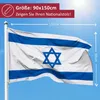 PHENO FLAGS Izraelská vlajka Jeruzalém 90 x 150 cm Židovská Náhled obrázku produktu 2