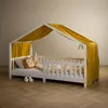 Hausbett Himmel LIAN in senfgelb - Betthimmel aus 100% Produktbild-Vorschau 5
