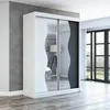 Schwebetürenschrank, 2-türig Schrank mit Spiegel! Moderne Produktbild-Vorschau 1