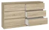 Topeshop M6 140 SON 2X3, Eiche, 6 Schublade(n), Produktbild-Vorschau 2