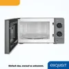 Exquisit Mikrowelle MW950-070 grau | max. 700 W | Garraum Produktbild-Vorschau 4