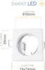 Sweet LED Einbaustrahler eckig weiß GU10 einbauspot 230V Produktbild-Vorschau 3