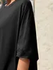 Oversize-T-Shirt für Damen mit Fledermausärmeln, Produktbild-Vorschau 2