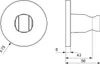 Hansa Wandbrausehalter Hansaliving   verchromt, 44440163 Produktbild-Vorschau 2