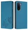 Lederhülle für Xiaomi Redmi A7 Pro, Schmetterling Prägung Produktbild-Vorschau 1