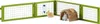 A toy rabbit hutch with two toy rabbits and a water bottle. Produktbild-Vorschau