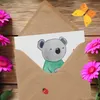 Mr. & Mrs. Panda Grußkarte Garten- und Landschaftsbauer Produktbild-Vorschau 3