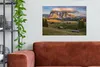 MuchoWow® - Leinwandbilder - Wolken hängen über den Bergen Produktbild-Vorschau 2