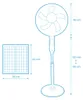 Ventilatore da terra EDM 33523 Bianco 25 W Solare Anteprima dell’immagine prodotto 2
