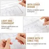 2 Stück Kabel Aufbewahrungsbox, Transparent Kabel Organizer Produktbild-Vorschau 3