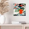 DEQORI Glasbild Echtglas 30x30 cm 'Kraniche im Morgenlicht' Produktbild-Vorschau 4