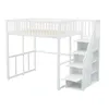 Flieks Lit superposé 140x200cm avec escalier de rangement, Voir les images du produit 7