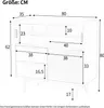 Credenza Flieks con illuminazione a LED, credenza con ante Anteprima dell’immagine prodotto 3
