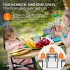 ML-Design Kindersitzgruppe 3tlg. klappbar, Natur/Grün, Produktbild-Vorschau 4