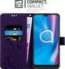 Cadorabo kryt pro Alcatel 1S 2020 v barvě FLORAL DARK Náhled obrázku produktu 2