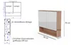 HAJDUK FURNITURE Chêne Sonoma 78x70 cm Armoire de Salle de Voir les images du produit 3