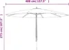 Sonnenschirm mit Holzmast Taupe 400x273 cm Produktbild-Vorschau 8