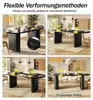 Flieks Ausziehbarer Esstisch 120-160cm, ovaler Holztisch Produktbild-Vorschau 10