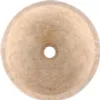 A top-down view of a round marble sink with a drain hole in the center. Náhled obrázku produktu