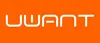 The image shows the brand name "UWANT" in white stylized font on an orange background. Anteprima dell’immagine prodotto