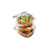 50 Feinkostbecher oval klar mit Deckel 500 ml PET Produktbild-Vorschau 2