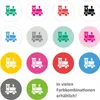 Möbelaufkleber Ordnungssticker für Kleidung pink/weiß Produktbild-Vorschau 4
