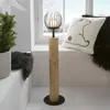 Windlichtsäule Kugel Holz & Metall 85cm Produktbild-Vorschau 1
