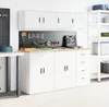 vidaXL Armadi a muro per garage 2 pz. Materiale a base di Anteprima dell’immagine prodotto 3