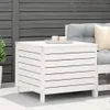vidaXL Gartenhocker Weiß 62x63,5x53,5 cm Massivholz Kiefer Produktbild-Vorschau 2