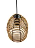Hängeleuchte LED Rattan Optik Außen Innenbereich 18x16 cm Produktbild-Vorschau 6