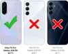 Three smartphones are shown side-by-side with checkmarks and crosses indicating compatibility. Produktbild-Vorschau