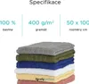 Ručník SOFT 50 x 100 cm bílý, 100% bavlna Náhled obrázku produktu 4