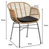 Dining-Gartenstuhl | Oslo | Natur | 2er Set Produktbild-Vorschau 7