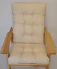 A close-up view of a beige cushion for a garden chair, recliner, or rocking chair. Produktbild-Vorschau