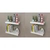 vidaXL Półki ścienne 4 szt. Biały 40 cm Podgląd zdjęcia produktu 2