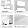 tectake® Schminktisch Zoe 90 x 40 x 137,5 cm Náhled obrázku produktu 5