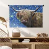 MuchoWow® Wandteppich Wandbehang Scottish Hochlandrind - Produktbild-Vorschau 6