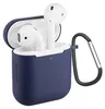 AirPods 1 / 2 Silikon Schutzhülle mit Karabiner, Soft Touch Produktbild-Vorschau 1