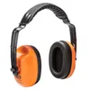 A pair of orange and black ear defenders on a white background. Produktbild-Vorschau