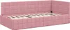 vidaXL Cadre de lit d'angle avec tête de lit rose 90 cm x Voir les images du produit 4
