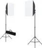 vidaXL Fotostudio-Set mit Softboxen und Hintergrundsystem Produktbild-Vorschau 1