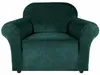 Sesselbezug 1 Sitzer 90-140cm - Samt - Grün - Stretch Produktbild-Vorschau 7