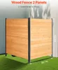 VEVOR recinzione in legno per la privacy, 96,5 cm L x 107,7 Anteprima dell’immagine prodotto 4