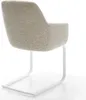 DELIFE Freischwinger Pejo-Flex Webstoff Soft Beige Produktbild-Vorschau 5