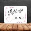 Lieblings Hund Metallschild in 15x20 cm für die Hundehütte Produktbild-Vorschau 4