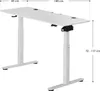 Juskys Höhenverstellbarer Schreibtisch 140x60cm - Produktbild-Vorschau 10