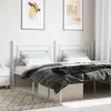 vidaXL Ersatz-Kopfteil Metall Weiß 193 cm Produktbild-Vorschau 2