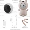 A diagram showing a baby monitor and its accessories with labels. Produktbild-Vorschau