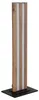 LED Tischleuchte HAYDEN, Schwarz, Metall, MDF, Holzoptik, Produktbild-Vorschau 1